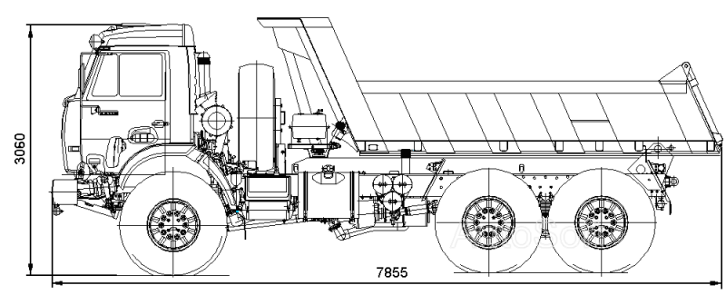 45141-011-50 (вездеход) Самосвал КамАЗ
