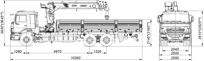 КамАЗ 65117 с КМУ PALFINGER INMAN IT150 (6590-38022) Спецтехника КАМАЗ