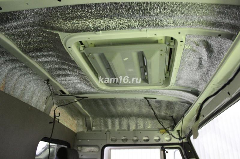 Утепление кабины изолон, пенофол:  со спальным местом